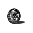 thumbnail image 4 of Basic Witch Broom Supply Halloween Aluminum Metal Decor Sign - 12" Round, 4 of 4