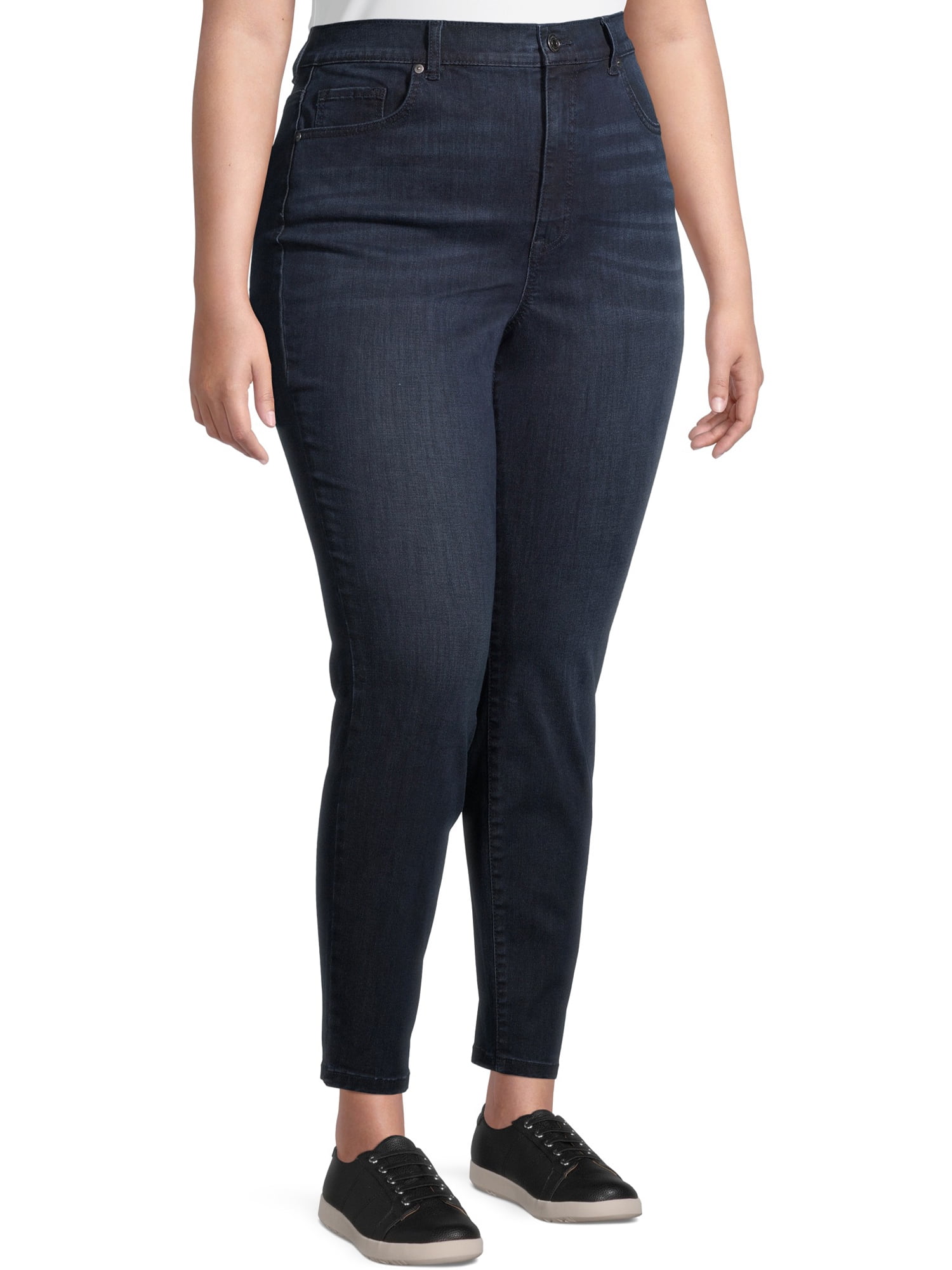 Terra & Sky Solid Blue Jeans Size 18 (Plus) - 32% off