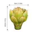 thumbnail image 4 of TABLZONE Set of 4 Green Artificial Artichoke Plants for Home Decor, Faux Plastic Bonsai Ornaments, Indoor Decorative Accents, 4 of 6