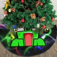 thumbnail image 3 of Falda de árbol de Navidad inefable, suave y divertida, collar de árbol de Navidad, decoración navideña de granja de 36", 3 of 4