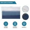 thumbnail image 6 of Navy Blue Ombre Placemats Set of 4, Modern Abstract Art Texture Placemats for Dining Table, Place Mats for Kitchen Tabletop, Waterproof Wipeable Dining Table Mats Set, 6 of 9