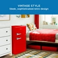 thumbnail image 5 of Avanti Retro Series Compact Refrigerator and Freezer, 3.1 cu. ft., in Red (RMRT30X5R-IS), 5 of 19