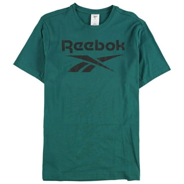 Reebok Stacked Logo Tee, Humble Blue, X-Large