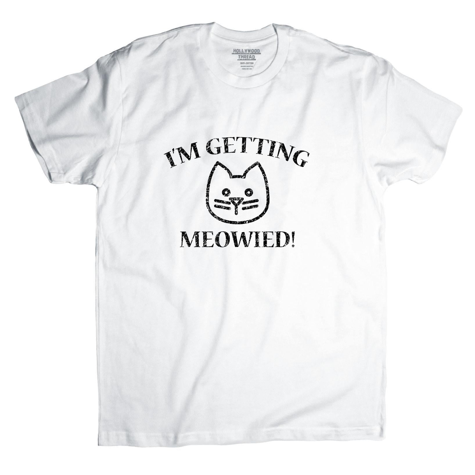 Hollywood Thread - I'm Getting Meowied! - Pet Cat Love Graphic Men's T ...