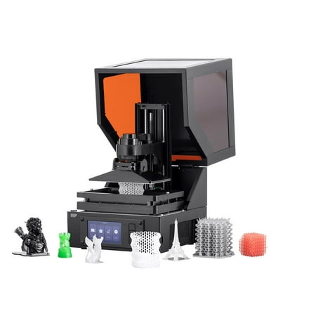 Sla Printer Resin Monoprice MP Mini SLA LCD High Resolution Resin 3D Printer (118 x 65 x 110 mm) Build Area, Auto Leveling, Wi-Fi Web UI, 2K LCD Curing Screen ()