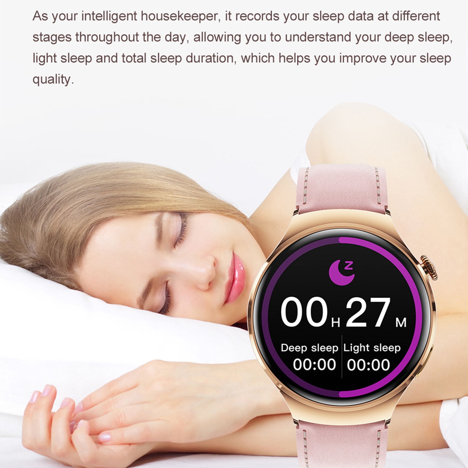 AZXY Smart Watch,Smartwatch,Fitness Smart Watches,Smart Watches for Men,Waterproof Cheap Bluetooth Smart Watch for Women Android Clearance,Gold