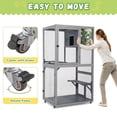 thumbnail image 2 of COZIWOW Catio on Wheels for Patio, Outdoor Cat Enclosure Window Access, 2 of 9