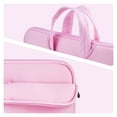 thumbnail image 6 of LLAYOO Laptop Sleeve Case Compatible with 15.6 Inch Chromebook Notebook Computer Ultrabook, Protective Slim Padded Carrying Bag Cover with Handle Strap Pocket for Men Women (Pink), 6 of 7