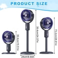 thumbnail image 2 of Oscillating Standing Fan, Oscillating Floor Fan with Remote Control, Adjustable Height Pedestal Fan, Quiet Airflow, Lightweight Pedestal Cooling Fan for Home, Room, Office, Ventilation Accessory, 2 of 6