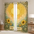 thumbnail image 2 of Homewish The Sun Print Blackout Curtains Set of 2 (52x84 Each), Garden Sunflower Curtain, 2 of 5