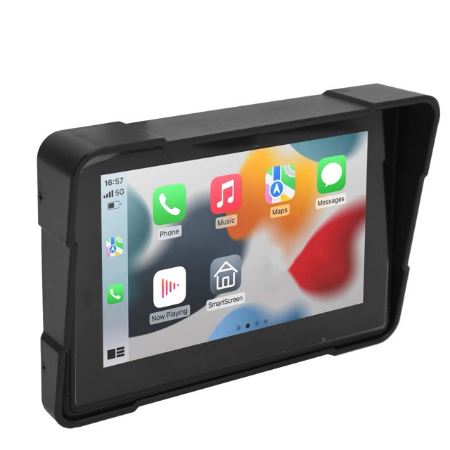 Navegador de Motocicleta ANGGREK Pantalla IPS de 5 Pulgadas Carplay Inalámbrico GPS Automático Impermeable