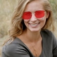 thumbnail image 4 of Sunglasses Red Metal 1Set 5.6X5.5X1.8In, 4 of 8