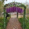thumbnail image 4 of Billuyoard 12 piezas de glicinia falsa, vid, flores artificiales, cuerda para colgar en la pared al aire libre, para oficina, decoración de boda, Type2 NO2, 4 of 6