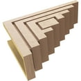 thumbnail image 6 of 6"W x 18"D x 12"H Classic Landon Rough Cedar Woodgrain TimberThane Corbel, Primed Tan, 6 of 6