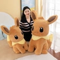 thumbnail image 2 of 70cm Anime Pokemon Pikachu Plush Toy Cartoon Eevee Pokémon Soft Stuffed Doll Kawaii Big Size Sofa Pillow Rag Kids Birthday Gift, 2 of 5