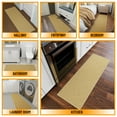 thumbnail image 5 of Ottomanson Solid Bathroom Runner Rug 20" x 59" - Non Slip Low Pile Carpet, Beige, 5 of 14