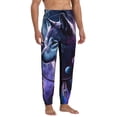 thumbnail image 4 of Kdxio Feathered Wolf Pattern Joggers,Sweatpants for Men with Pockets-Medium, 4 of 5