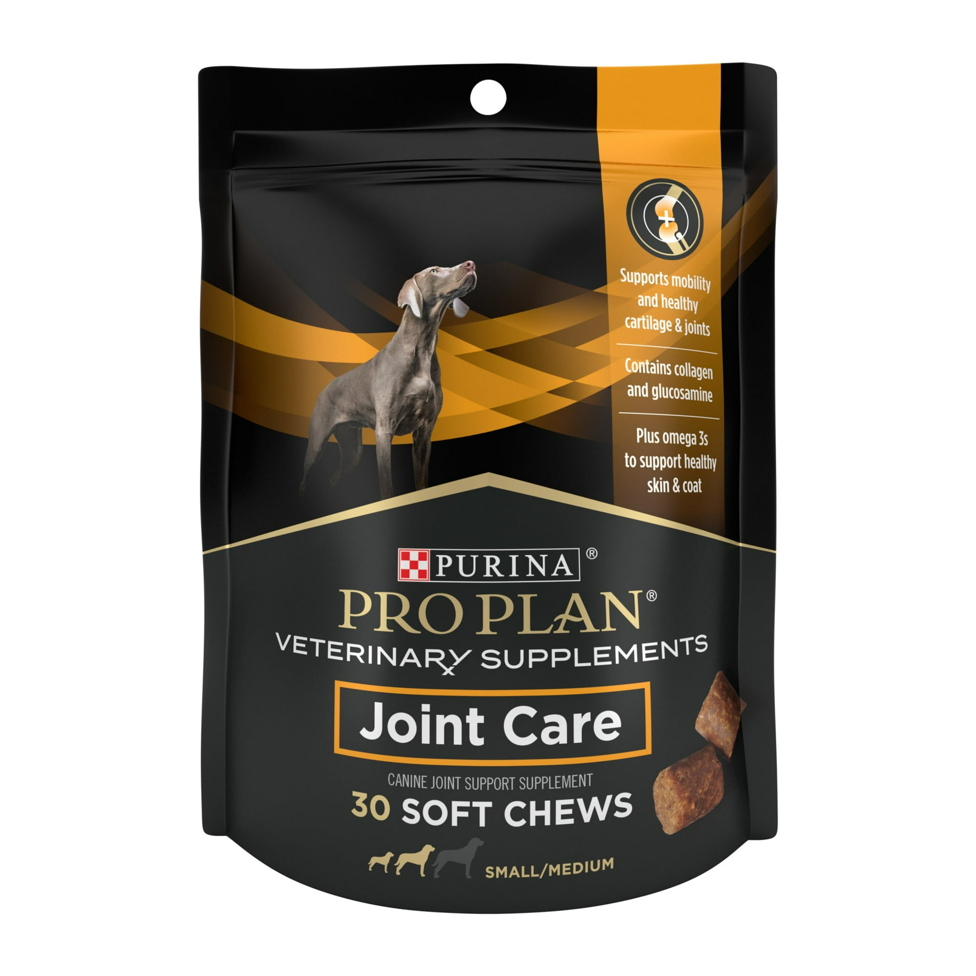 Purina Pro Plan Veterinary Supplements Joint Care Mobility Canine Joint Supplement Hip and Joint Small Breed Dog Chews, 2.65 oz.