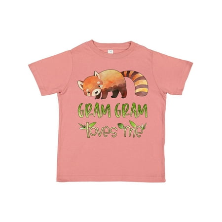 

Inktastic Gram Gram Loves Me Cute Red Panda Gift Toddler Boy or Toddler Girl T-Shirt