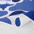 thumbnail image 5 of Manfei Farmhouse Aircraft Camo Quilt King, Old Fashion Plane Vehicle King Coverlet Set, Royal Blue, 3-Piece, 1 Bedspread and 2 Pillowcases, 5 of 7
