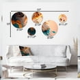 thumbnail image 4 of Designart "Fluid Abstractions Yellow and Green III" Abstract Liquid Ink Metal Wall Art Set of 5 Piece, 4 of 5
