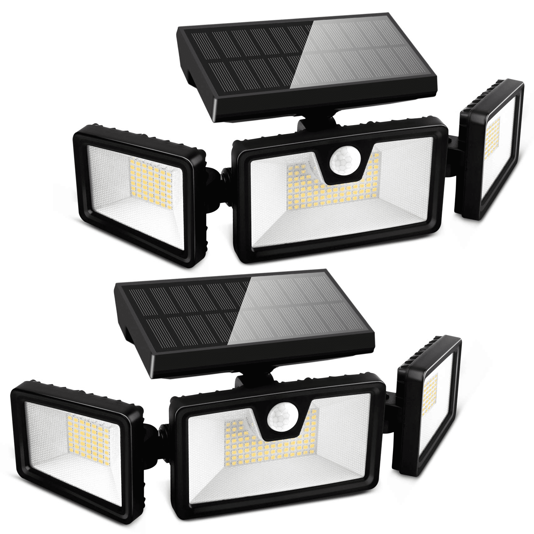 3 Head Motion Sensor Lights Adjustable 118LED F... Otdair Solar Security Lights 