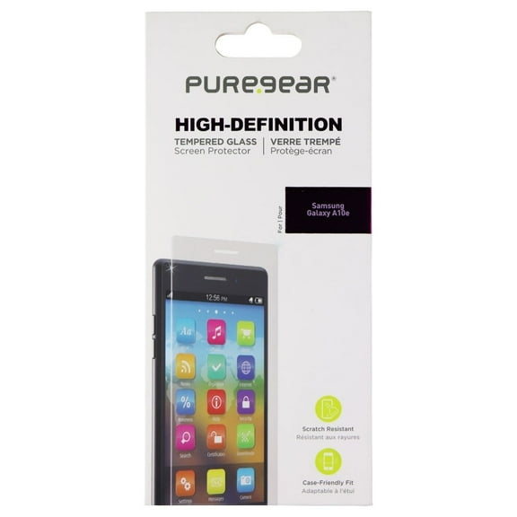 PureGear High-Definition Tempered Glass for Samsung Galaxy A10e - Clear