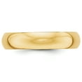 thumbnail image 3 of 14K Yellow Gold 5mm Half-Round Wedding Band Ring Size 10, 3 of 7