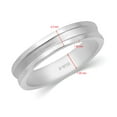 thumbnail image 3 of CARATS FOR YOU Rugged Tungsten Flat Band In 950 Platinum Stoneless Rings, Ring Size-8, 3 of 6