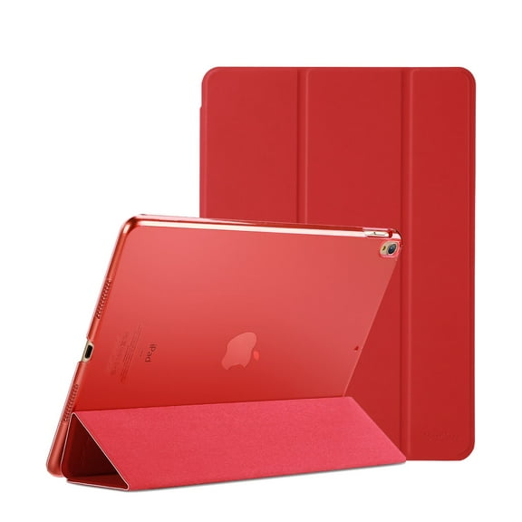 ProCase iPad Air (3rd Gen) 10.5" 2019 / iPad Pro 10.5" 2017 Case, Ultra Slim Lightweight Stand Smart Case Shell with Translucent Frosted Back Cover for Apple iPad Air (3rd Gen) 10.5" 2019 –Red