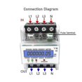 thumbnail image 2 of 3 Phase 4 Wire Energy Meter 220/380v 5-80a - Energy Consumption Kwh Meter Din Rail Installation Digital Electric Power Meter With Lcd Backlight Displa, 2 of 2