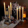 thumbnail image 2 of 6 Pack Battery LED Candles with Remote Timer, Real Wax Flickering Warm White Light for Christmas, Wedding, Home, Ivory, 2 of 4