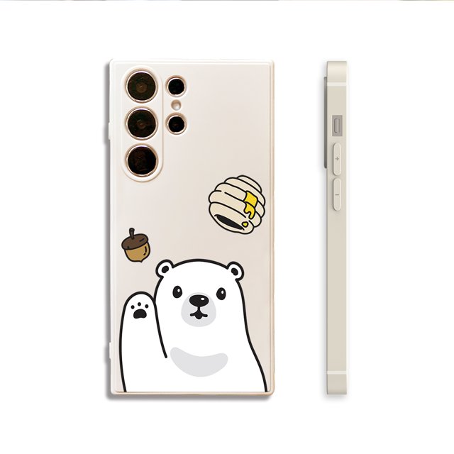 Manténgase a la moda con una funda de teléfono de goma TPU flexible a prueba de golpes con un diseño de dibujos animados para iPhone