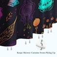 thumbnail image 6 of Neon Halloween Pattern Shower Curtain 36"x72" ,Bathroom Decorative Shower Curtains Set with 12 Hooks,Modern Waterproof Washable Shower Curtain, 6 of 6