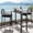 Gray, variant on Dextrus 55” Rectangular Weather-Resistant Iron Patio Bar Table, Black