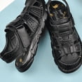 thumbnail image 7 of men's Sandals summer leisure leather soft soles for middle-aged and elderly fathers anti slip beach sandals slippers trend, 7 of 7