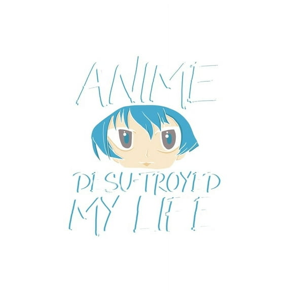 Anime Desu troyed My Life: 120 Pages I 6x9 I Karo I Funny Anime & Japanese Animation Lover Gifts (Paperback)