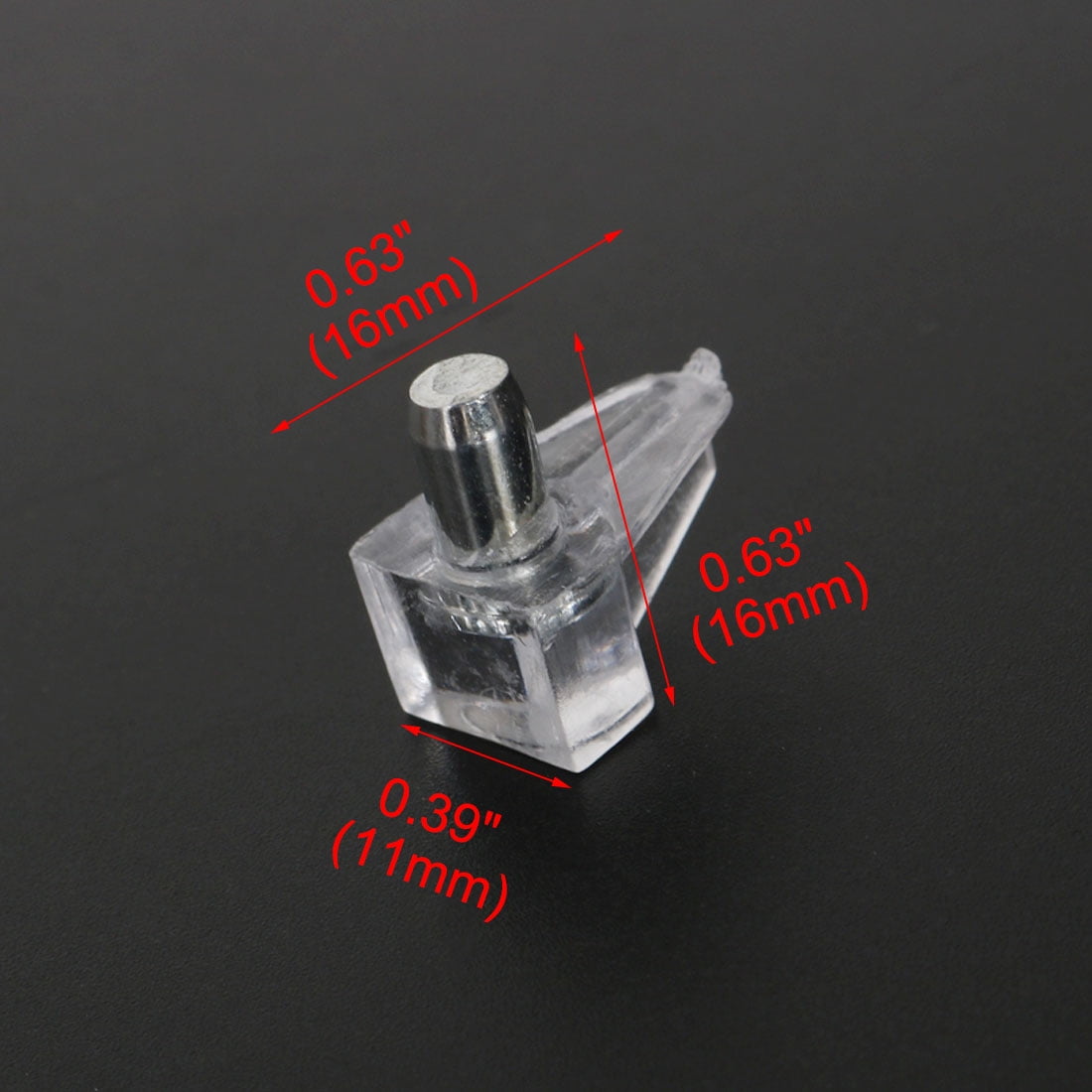 50 Pieces Clear Shelf Support Holder Pin 5mm for Kitchen
