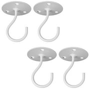 Ceiling Hooks for Hanging Plants,Metal Heavy Duty Wall Hangers for Planters, Include Professional Drywall Anchors 4-Pack