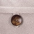 thumbnail image 3 of Jordan Manufacturing 20" x 14" Ivory Solid Rectangular Reversible Decorative Lumbar Throw Pillow with Front Buttons, 3 of 5