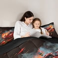 thumbnail image 5 of Castle Fairy Boys Girls Red Racing Car Twin Comforter Sets,Extreme Sport Bedding Set, 5 of 8