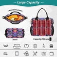 thumbnail image 4 of Floral Flowers Cooler Bag Lunch Bag Soft Cooler Cooling Tote Insulated Lunch Box for Adult Men Women, 4 of 6