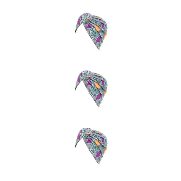 Minnieouse Turbante africano nudo estilo bohemio protección solar banda ancha accesorios moda sombreros pérdida Bonnet mujeres diademas verde Type1 NO1 Minnieouse CBP468598