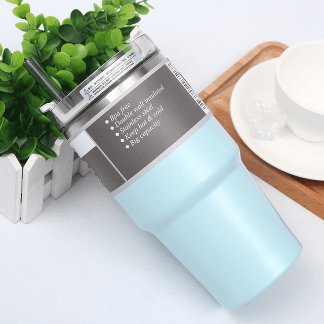 SAYTAY Classic Tumbler 20 oz Stainless Steel Double Wall Vacuum Insulated Tumbler Travel Coffee Mug with Lid (Blue)