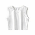 thumbnail image 3 of QUDDERR Women Sleeveless Vest Summer Yoga Cropped Slim Tops Womens Quick Dry Running Gym T Shirts, 3 of 9