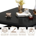 thumbnail image 4 of LinkRomat Counter Height Kitchen Table Set with 2 Bar Stools, Modern Bar Table with Storage Shelf, Compact Dining Table Set for Small Space,Dining Room, Apartment, Black, 4 of 9
