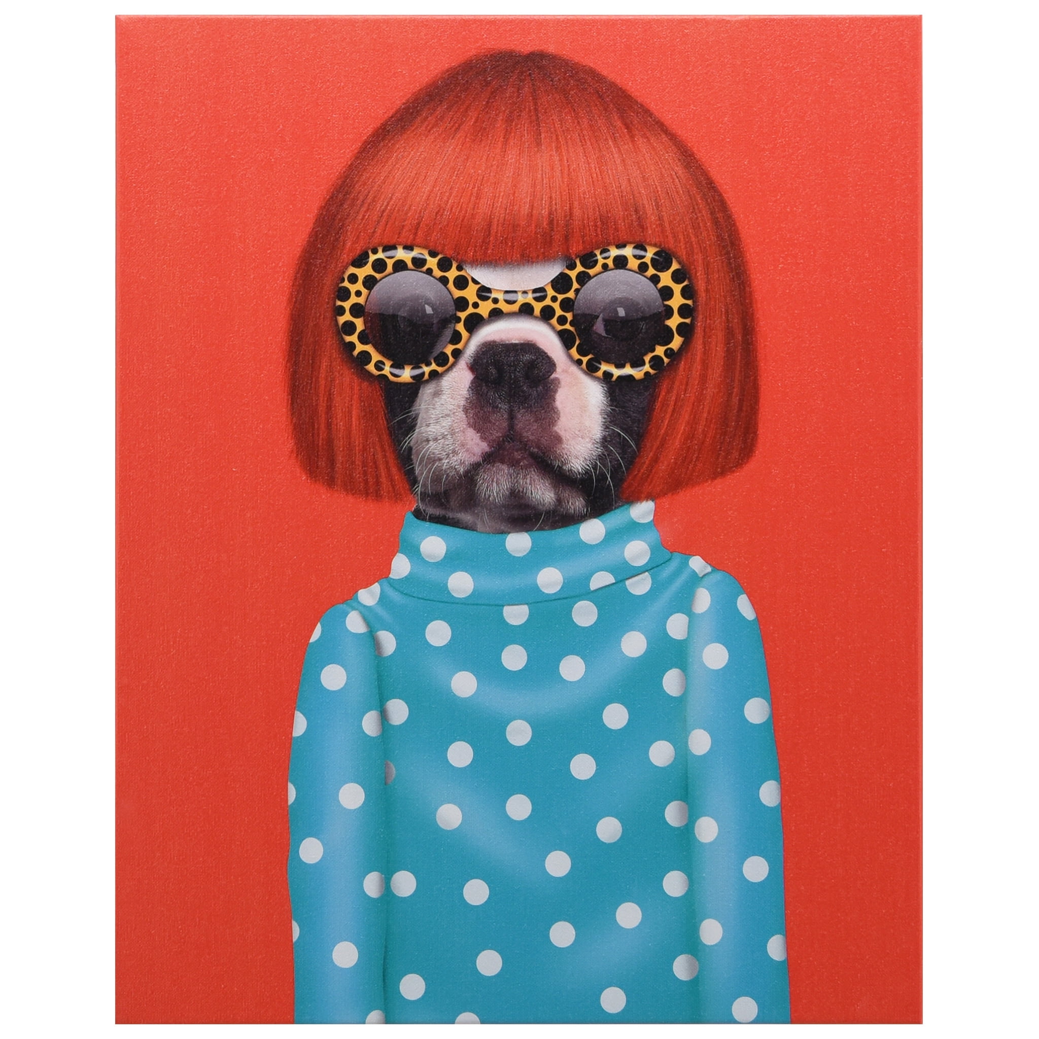 Empire Art Direct Pets Rock Pop Graphic Art on Wrapped Canvas Dog 