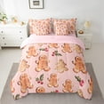 thumbnail image 2 of Manfei Lovely Gingerbread Bedding Comforter Set 7-Piece for Girls Boys, Merry Xmas Gifts King Bedding Sets, Happy New Year Bed Sheets, Ultra Soft Home Decor, 2 of 8