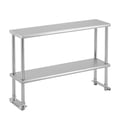 thumbnail image 1 of EDTara Stainless Steel Work Table, Commercial Kitchen Prep Table with Casters & Backsplash, Heavy-Duty Workstation for Restaurant, Bakery & Food Service, 1 of 8