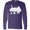 Purple, variant on Camper In A Star Filled Night Long Sleeve T-Shirt
